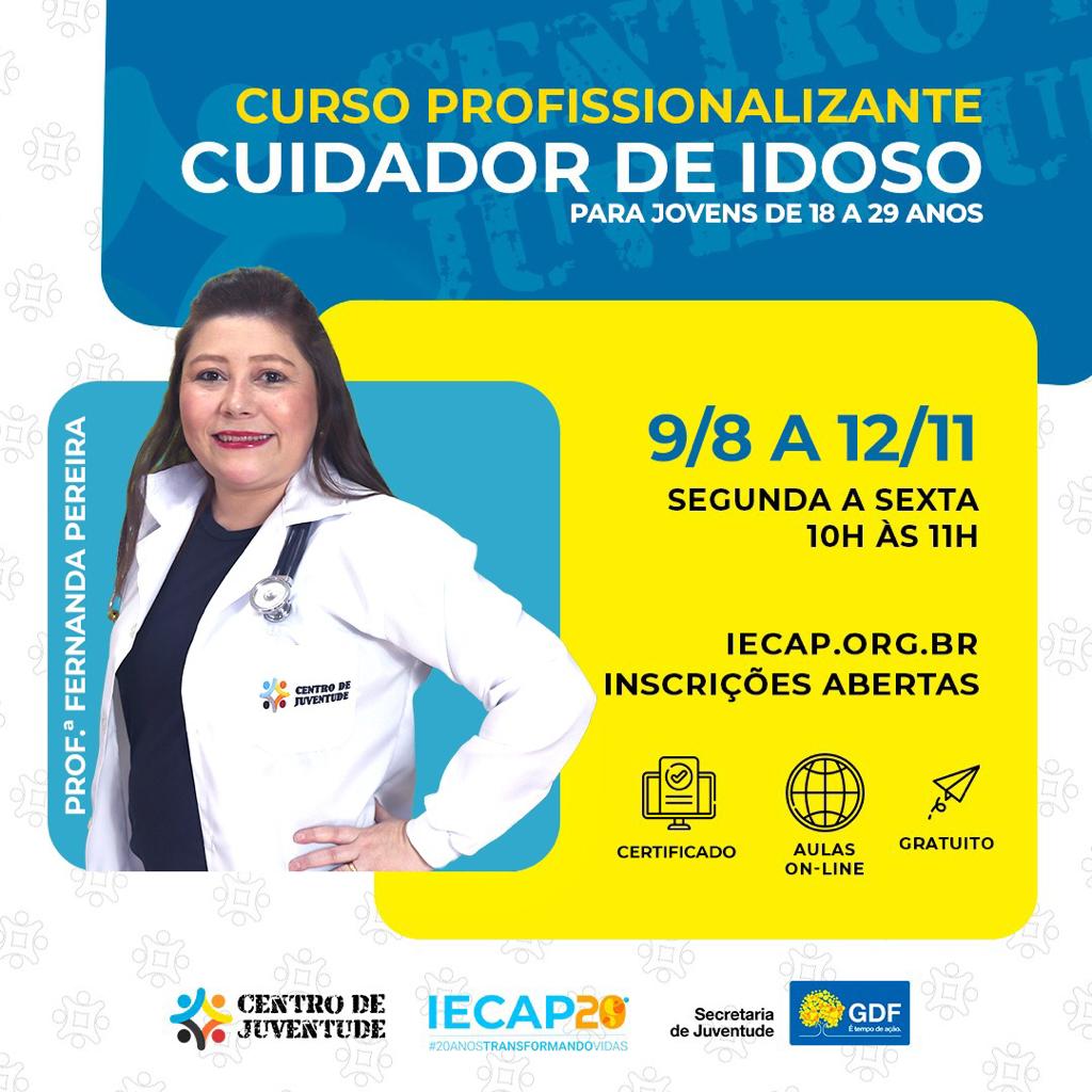 Curso profissionalizante de Cuidador de Idoso e oficina de Empregabilidade