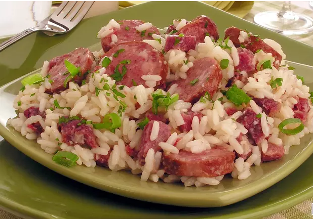 Arroz carreteiro na pressão