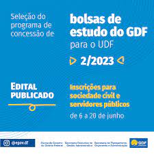 GDF lança processo seletivo para 76 bolsas de estudo