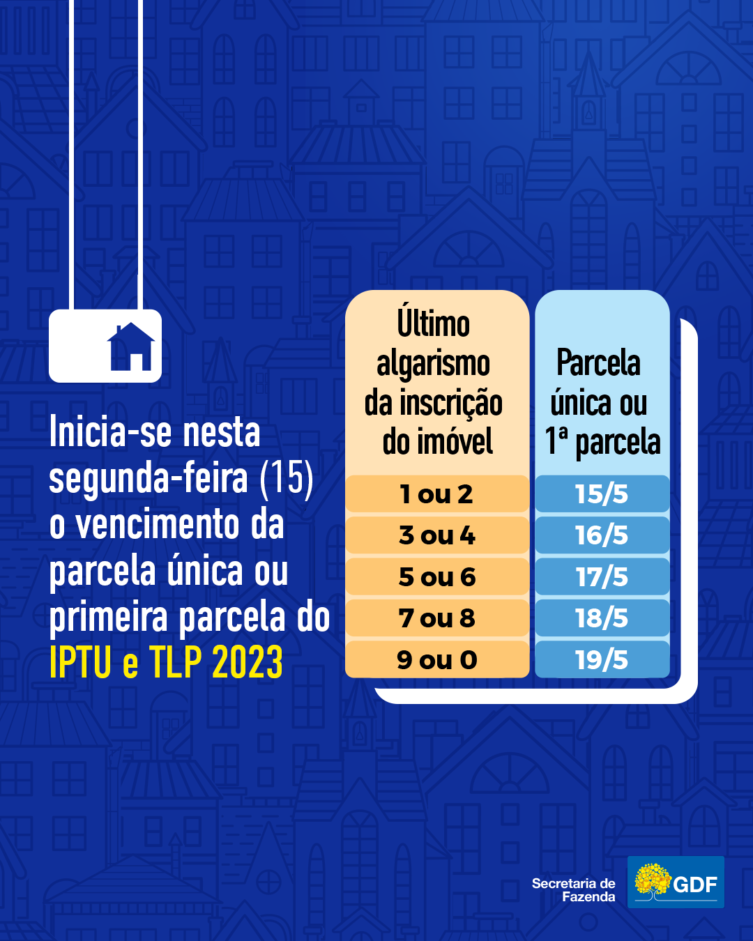 IPTU começa a vencer nesta segunda (15) e tem desconto na parcela única