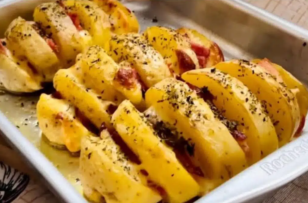 Batata de forno igual a essa você nunca comeu e vai querer fazer todo final de semana