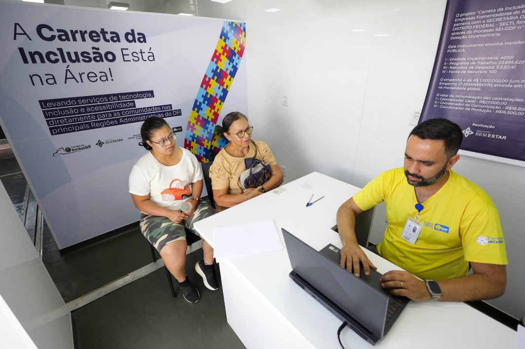 Carreta da Inclusão chega ao Gama, com serviços para pessoas com deficiência