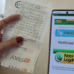 Indique sua conta bancária para receber créditos em dinheiro do Nota Legal