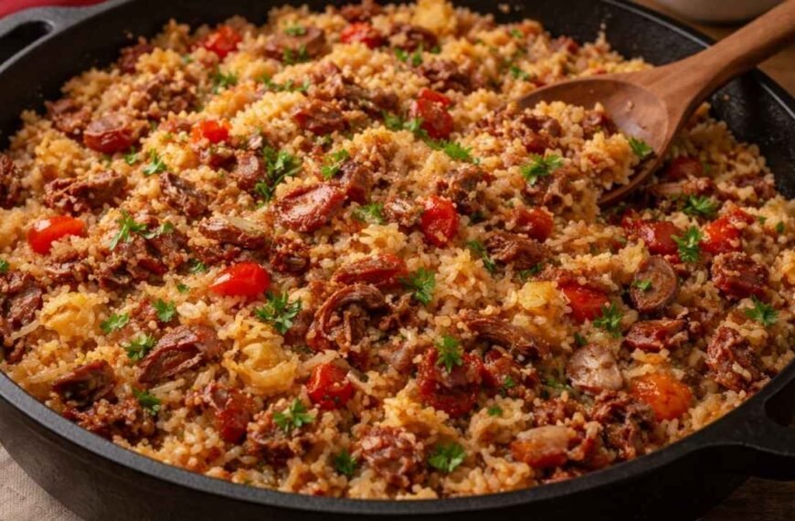 Arroz Carreteiro na Panela de Pressão