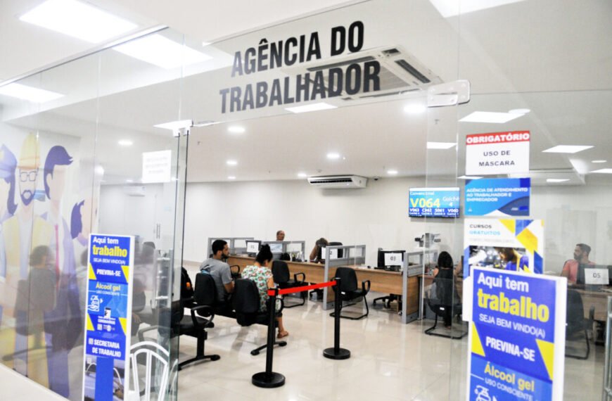 Agências do trabalhador oferecem vagas com salário de até R$&hellip;