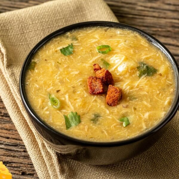 Caldo de Milho com Frango Cremoso