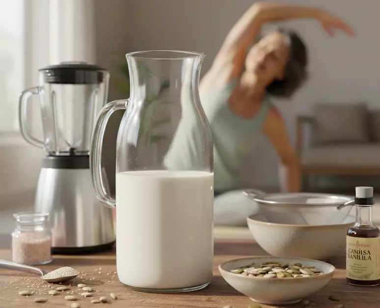 Leite 40+: receita com sementes para aliviar sintomas da menopausa